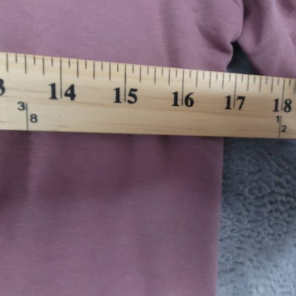 Zuda Womens Sweater Pullover Pink Long Sleeve V Neck Tight Knit Pockets 2XS New - Picture 3 of 7